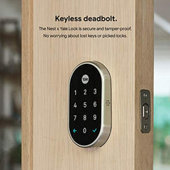 Google RB-YRD540-WV605 Nest x Yale Lock Tamper-Proof Smart Lock Keyless Entry Polished Brass