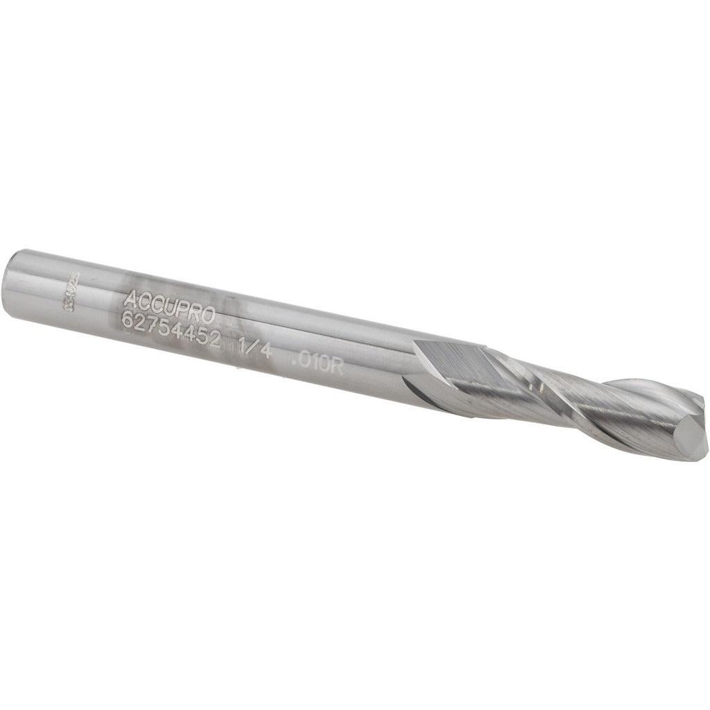 ACCUPRO Accupro 14799520 Corner Radius End Mill 1/4 Inch 2 Flute Carbide