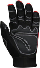 MCR Safety 924L Memphis Synthetic Palm Multi-Task Gloves with Synthetic Palm and Foam Padding Black Large 1-Pair