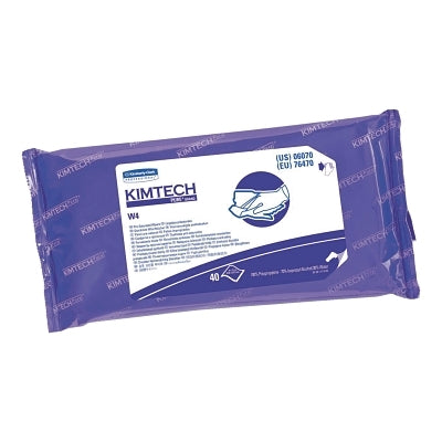 Kimberly-Clark Professional 6070 Kimtech Pure W4 Pre-Saturated Wiper White 9 in W x 11 in L