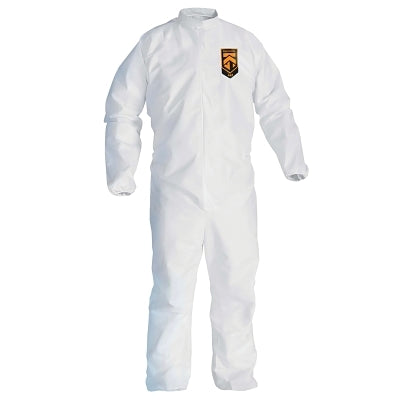 Kimberly-Clark Professional 41496 KleenGuard A45 Breathable Liquid & Particle Protection Elastic Wrist/Ankle Coveralls, White, 3XL, Fr Zipper