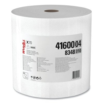 Kimberly-Clark Professional 41600 WypAll X70 Cloths White 870 Sheets Per Roll