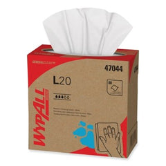 Kimberly-Clark Professional 47044 WypAll L20 Wiper 9.1 in W x 16.8 in L Pop-Up Box 88/Box 10 BX/CA