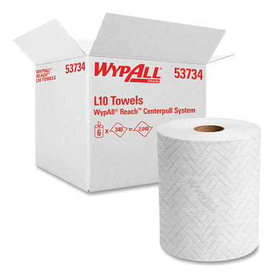 Kimberly-Clark Professional 53734 WypAll Reach Centerpull System L10 Towels White 340 Sheets per Roll