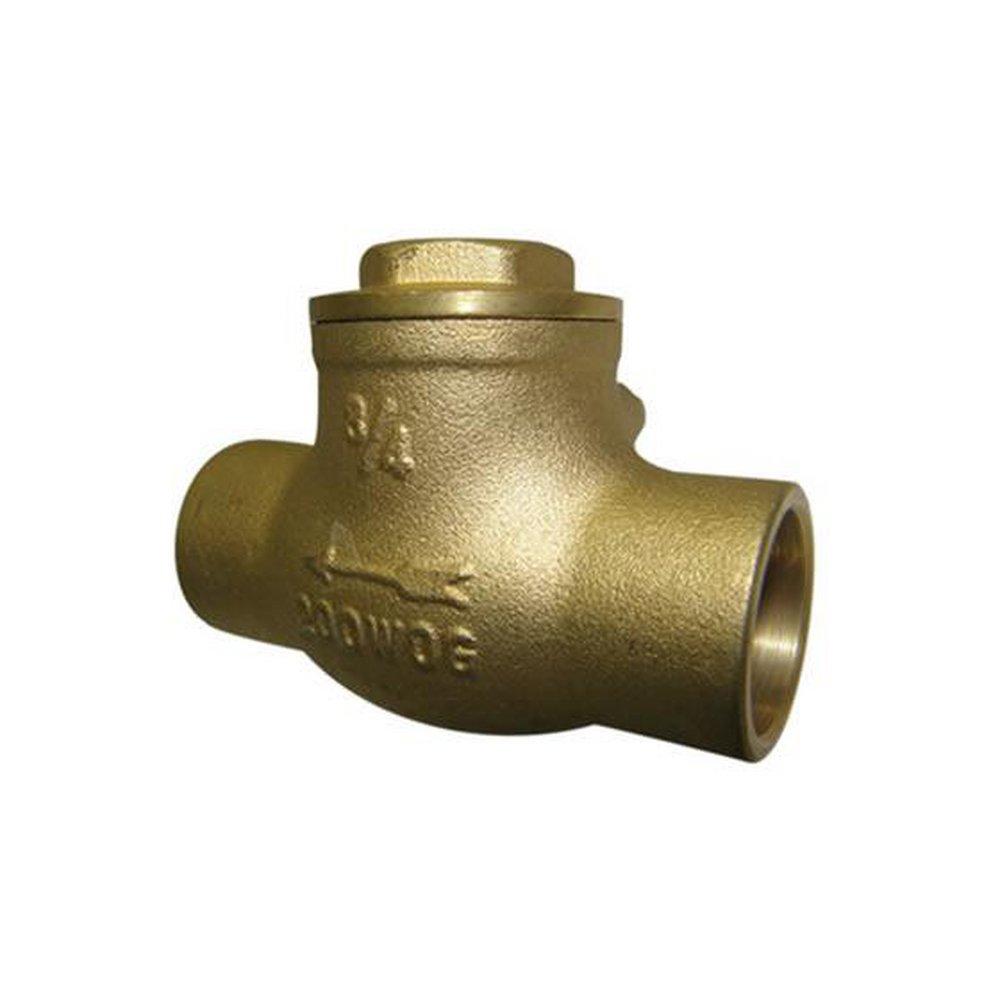 Red-White Valve 247AB 3/4 in Brass Solder Swing Check Valve