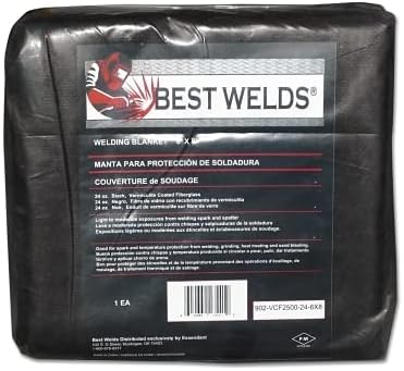 BEST WELDS 902-1800S-18-3X3 Welding Blankets, 3 ft X 3 ft, Silica, Yellow, 12pk