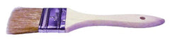 Weiler 40185 4 Vortec Pro Chip & Oil Brush 3/8 Thick White Bristle 1-3/4 Trim Length Wood Handle Durable and Disposable