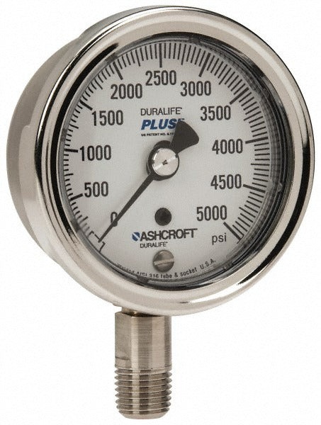 ASHCROFT Ashcroft 94234XLL Pressure Gauge 0-5000 Psi 2.5in Dial