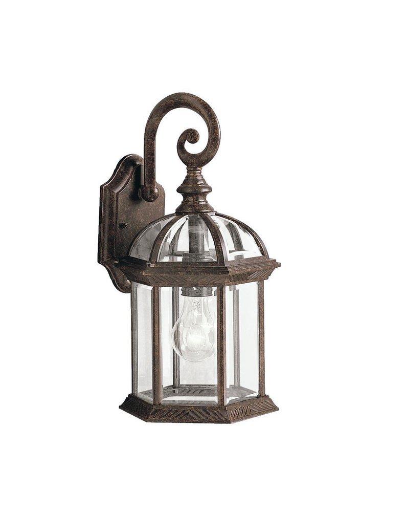 Kichler Lighting 9735TZ Barrie 8 In. 100W 1-Light Medium Wall Lantern