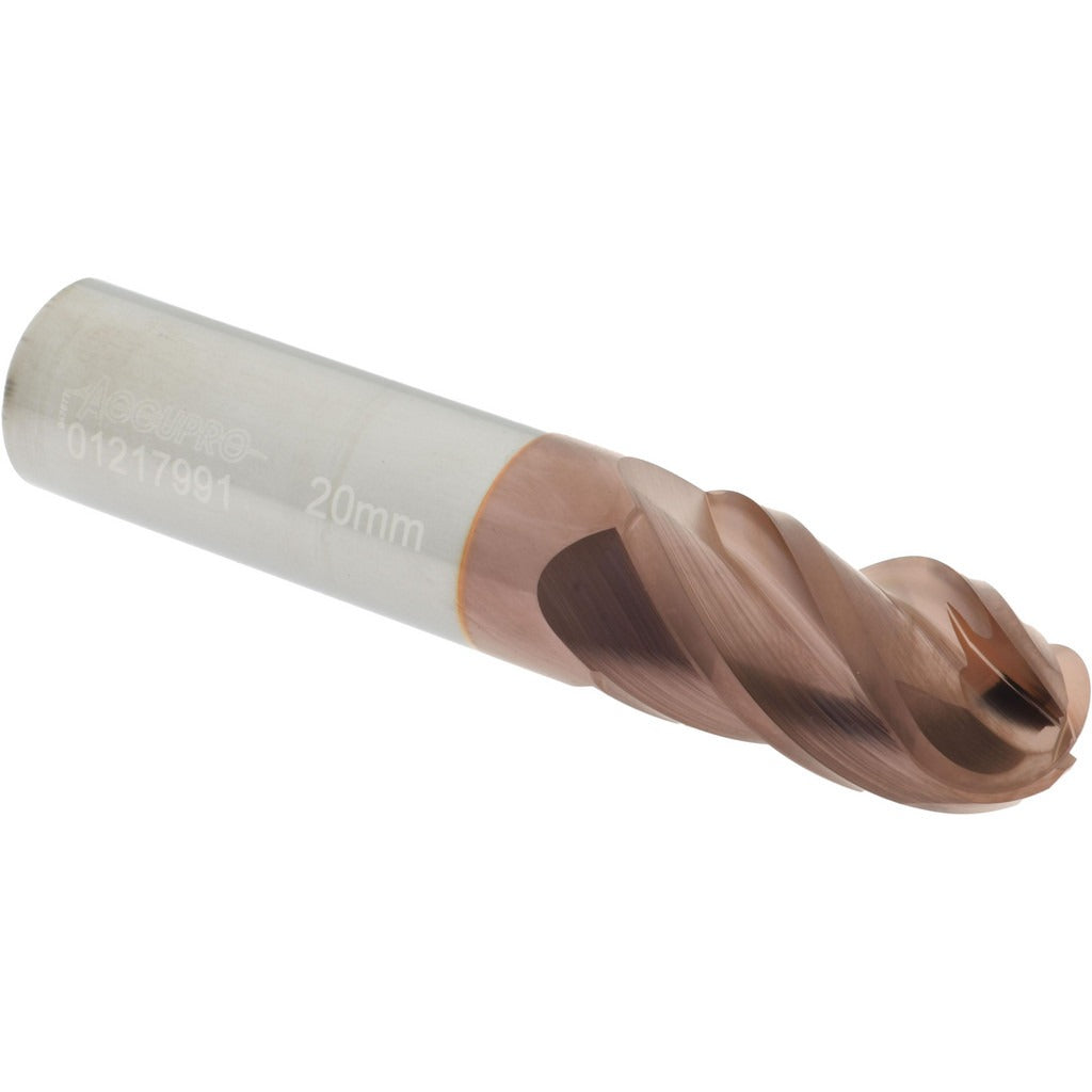 ACCUPRO Accupro 12184707 Ball End Mill 0.7874 in 4 Flute Carbide