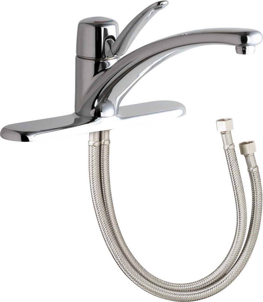 Chicago Faucets 2300-8ABCP Single Handle Kitchen Faucet in Polished Chrome