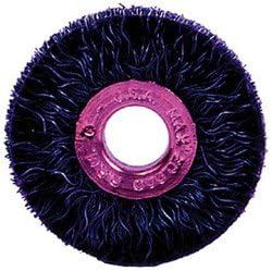 Weiler 35070 Polyflex Small Diameter Wire Wheel 2 Inch D x 1/4 Inch W .014 Steel 20,000 rpm