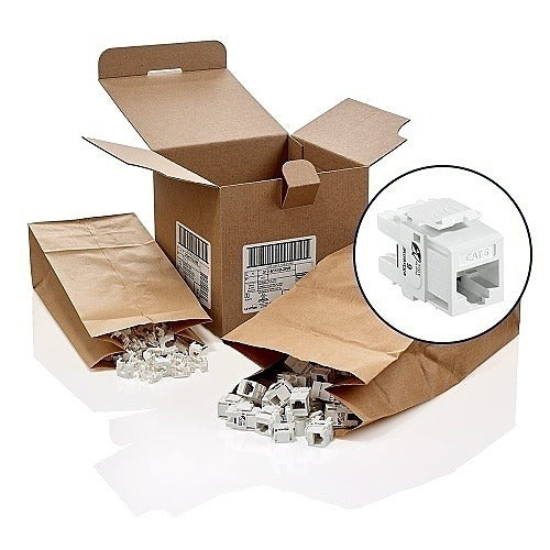 LEVITON Leviton Telcom 61110-2W6 Cat 6 Utp Keystone Jack 200pk