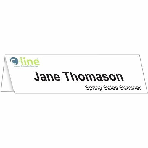 C-LINE C-line CLI87517 Name Tent Inserts 4.25x11 in Box of 50