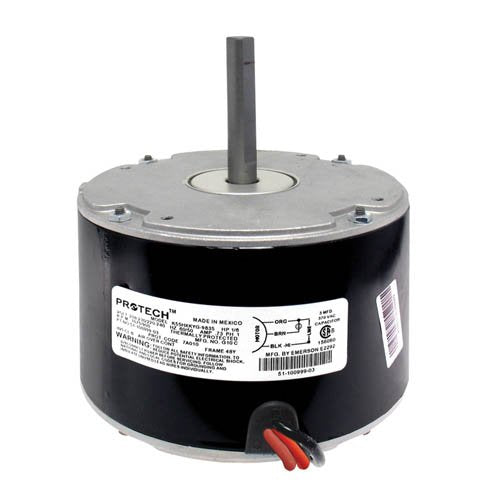 Rheem 5110099903 Protech 1/6 HP 1075 RPM 208/220/230V Single Phase Condenser Motor