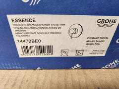 GROHE 14472BE0 Essence Pressure Balance Shower Valve Trim Polished Nickel