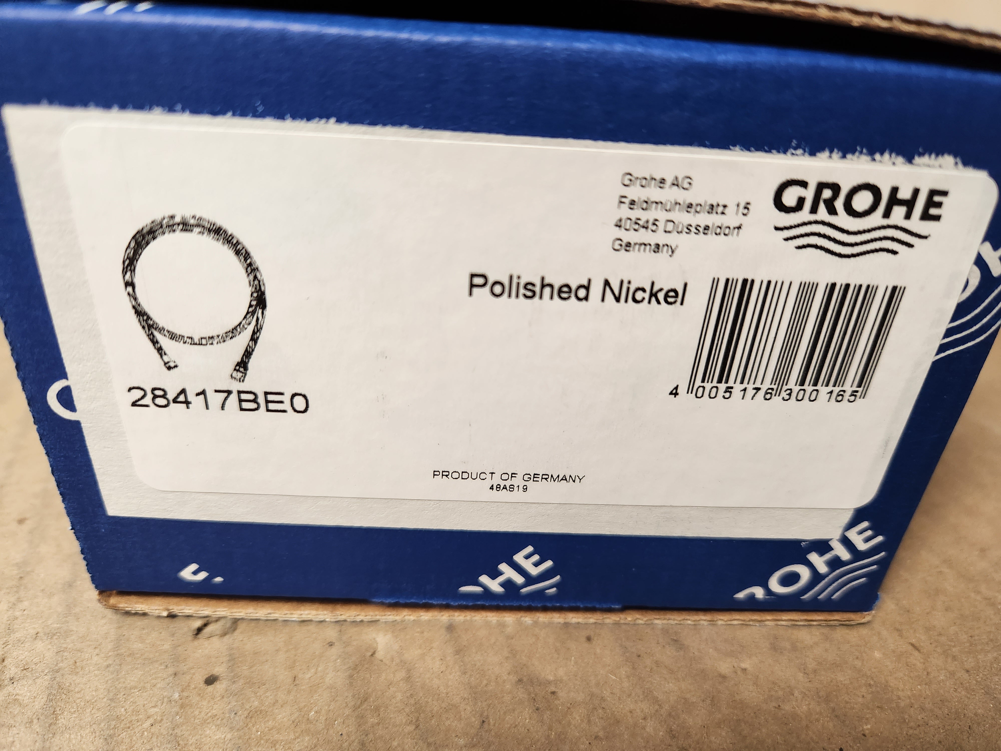 GROHE 28417BE0 HOSE - 1500 mm, METAL