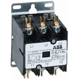 ABB DP40C3P-1 Type DP Contactor, 120 VAC, 40 Amp, 3-Pole