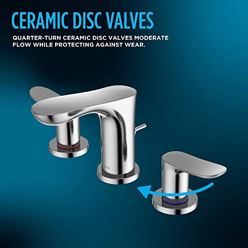 TOTO TLG01201U#PN Faucet Widespread Lavatory with Drain Assembly Polished Nickel 1.2 GPM