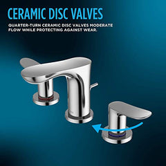 Toto TLG10201U#PN Faucet Widespread Lav 1.2 GPM Polished Nickel with Pop-Up