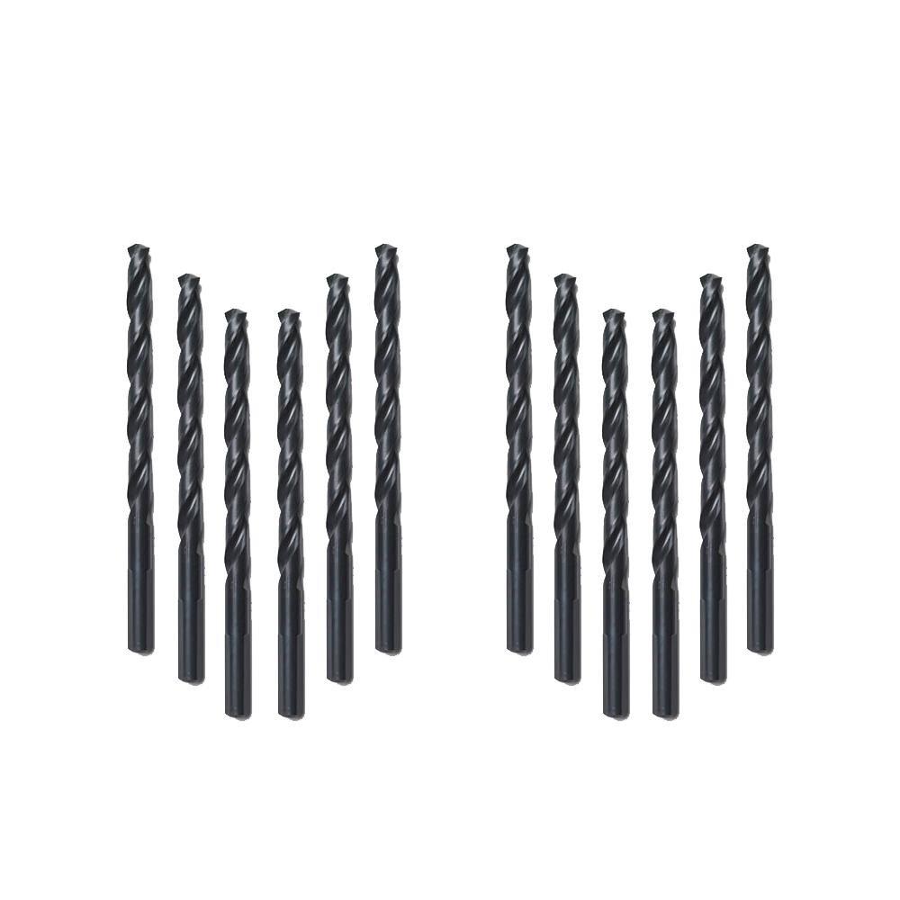 Milwaukee 48-89-2828 Thunderbolt Black Oxide Drill Bit 3/16 in. 12-Pack