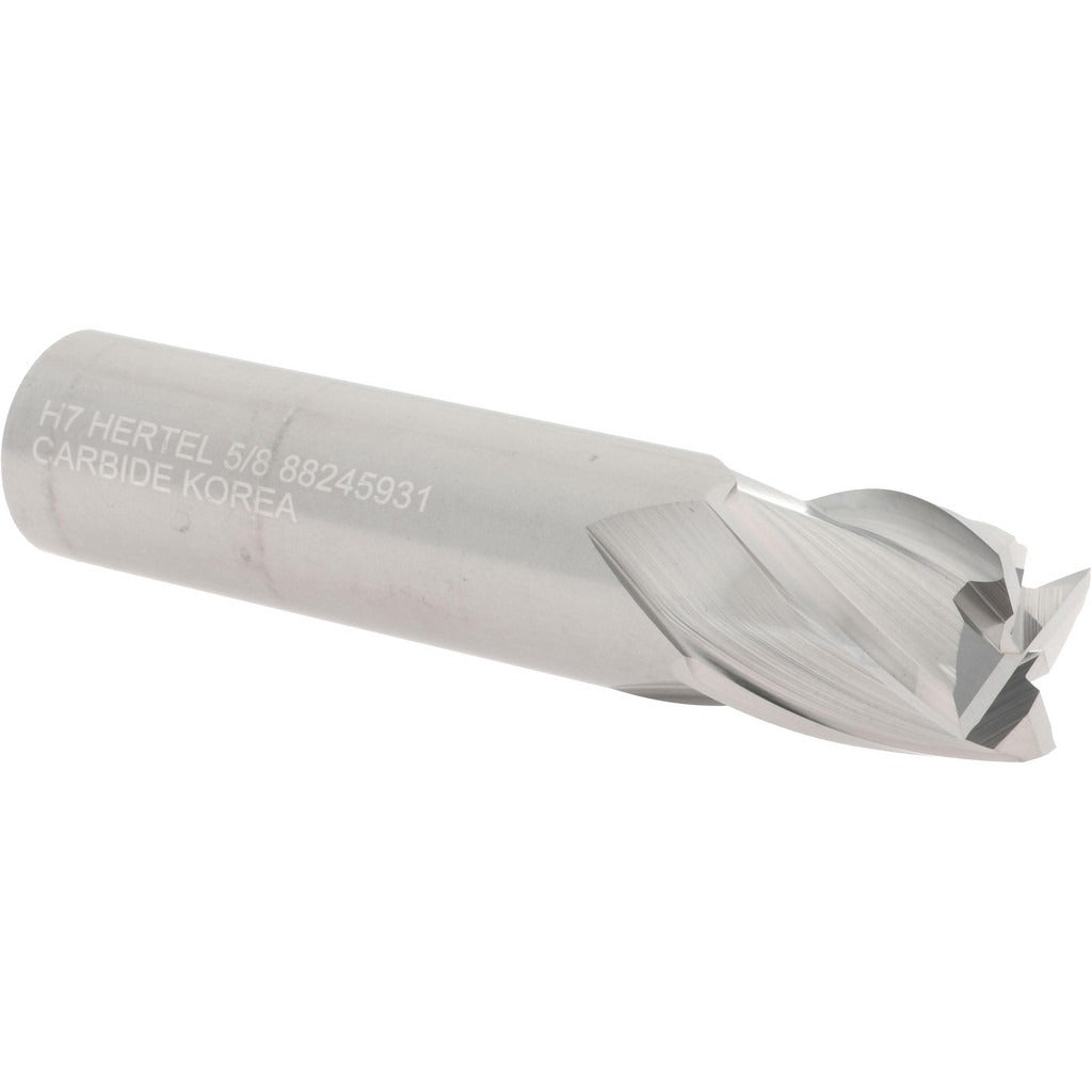 HERTEL Hertel 750045 Square End Mill 5/8 Inch 4 Flute Carbide