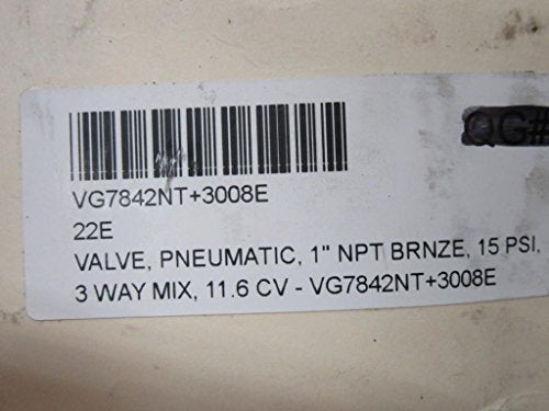 Johnson Controls VG7441GT+3008E Bronze Pneumatic Valve 1/2 Inch NPT