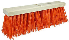 Weiler 42055 24 Street Broom 5-1/4 Trim Length Orange Polypropylene Fill (Pack of 6)