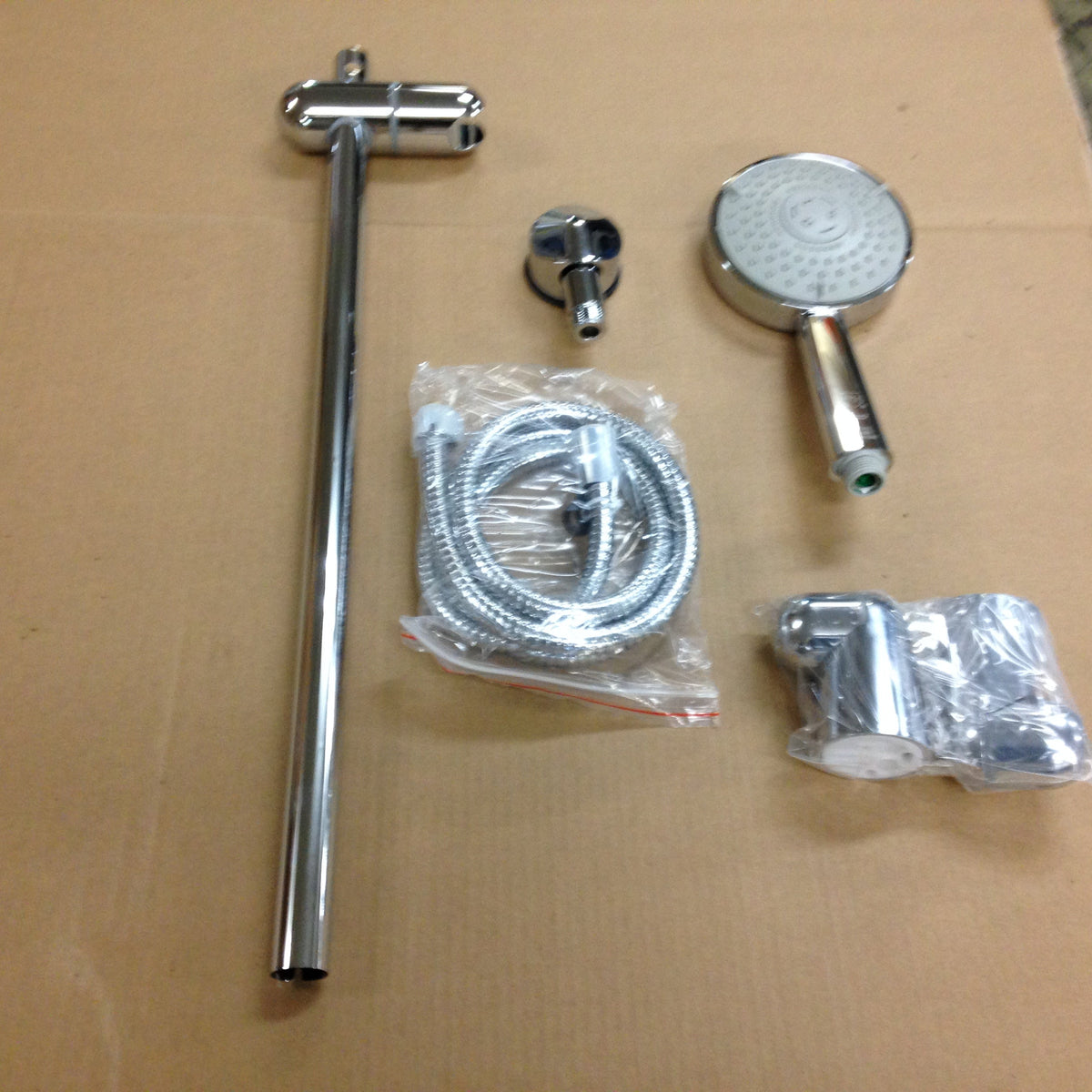 American Standard 1662551.002 Complete Kit Rain Handshower Hose Wall Supply Standard Slide Bar Chrome