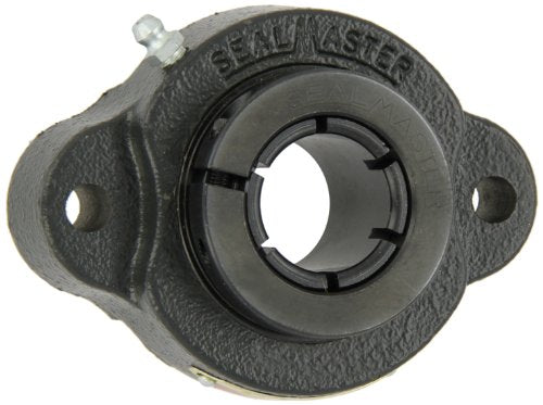 SealMaster TFT-23 Standard Duty Flange Unit Two Bolt Regreasable Contact Seals Cast Iron Housing 1.4375 Inches Bore