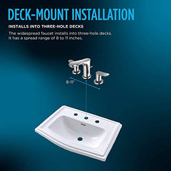 TOTO TLG01201U#PN Faucet Widespread Lavatory with Drain Assembly Polished Nickel 1.2 GPM