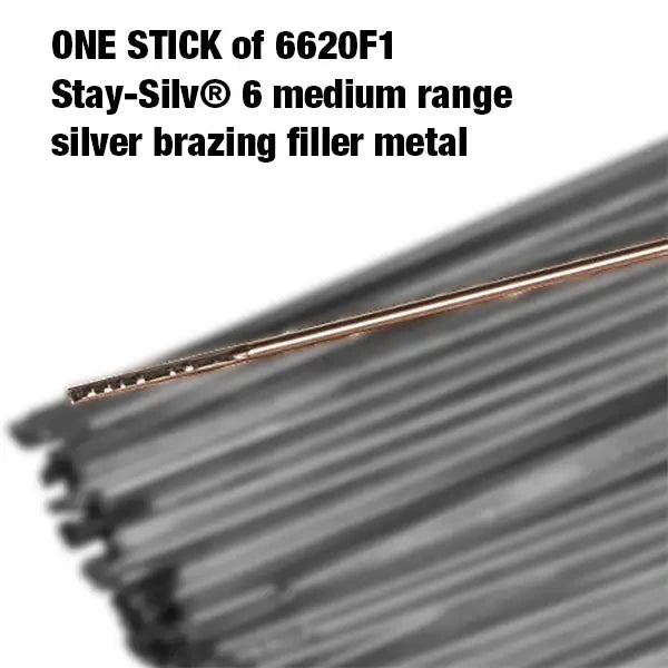 HARRIS Harris Stick 6 Silver Brazing Filler Metal 6% Silver