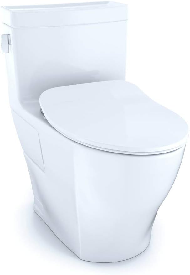 Toto MS624234CEFG01 Legato 1.28 GPF One Piece Elongated Chair Height Toilet with CeFiONtect