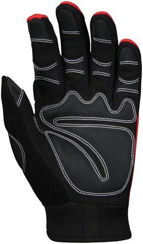 MCR Safety 924S Multi-Task Gloves Synthetic Palm Foam Padding Black Small 1-Pair