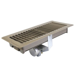 iO HVAC Controls MZR-1204-W-PO Motorized Zone Register 12 Inch X 4 Inch White Powered Open