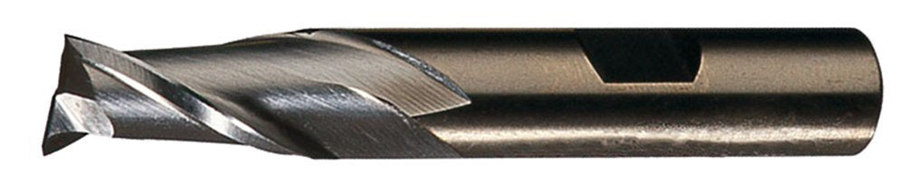 Cleveland C42633 HGC-2 Single-End Cobalt Square End Mill, 2-Flute Center Cutting Finisher 1-1/4 in Diameter