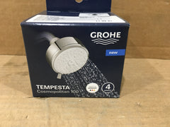 GROHE 119937 4 Spray Tempesta Cosmopolitan 100 Shower Head Black