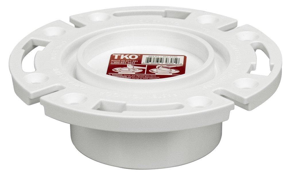 Sioux Chief 883-PT Closet Flange PVC Total Knockout 3 x 4-In.