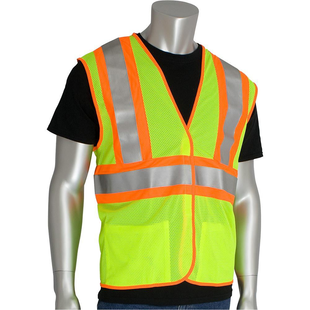 PIP Pip 305-MVFRLY-2X/3X Hi-vis Safety Vest Ansi Class 2 2XL 3XL