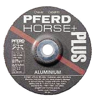 Pferd 61301 Type 27 SG Depressed Center Grinding Wheel 4-1/2 in Diameter 1/4 in Thickness 7/8 Arbor 24 Grit