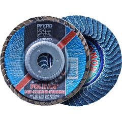 Pferd 62950 POLIFAN Flap Disc 4 1/2 in Zirconia Alumina 36 Grit 5/8 Arbor