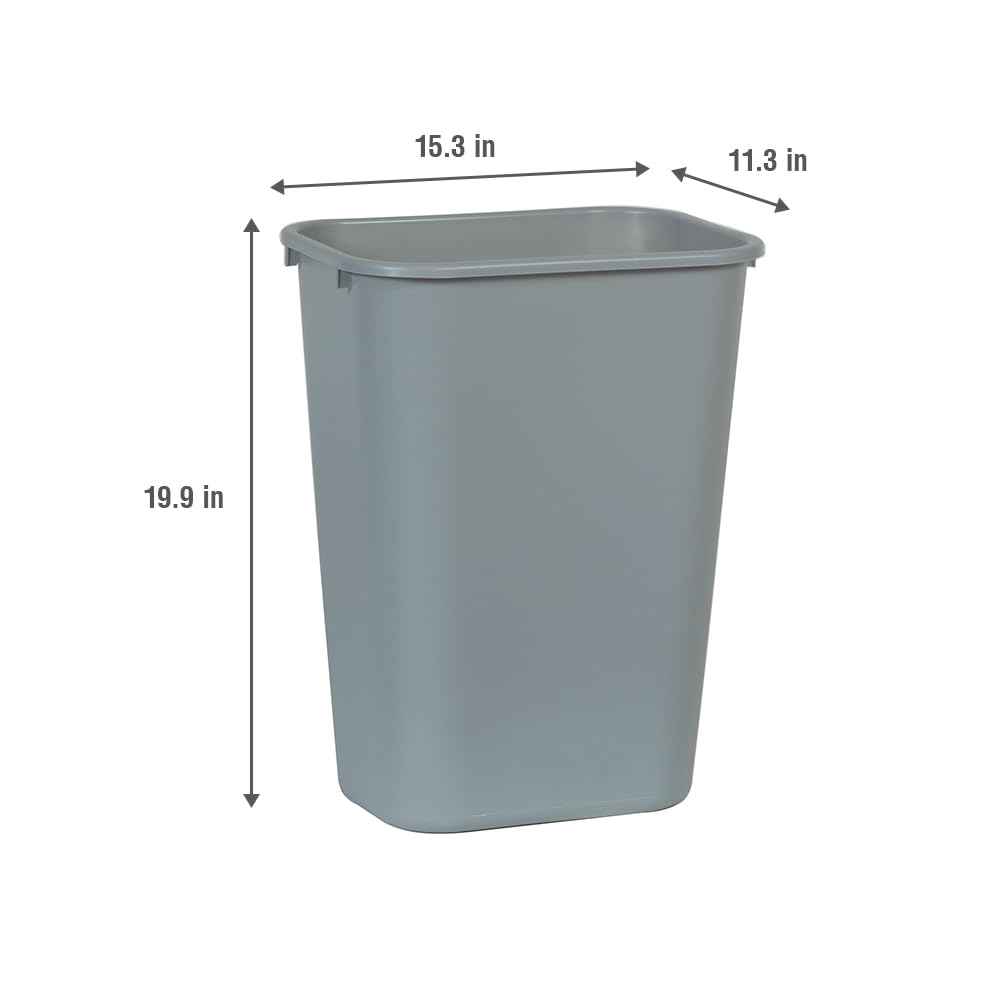 Rubbermaid FG295700GRAY Wastebasket Trash Container 10 Gallon