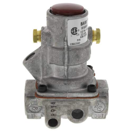 Baso Gas Products H15HR-2C 3/8 X 3/8 Automatic Shut Off Pilot Gas Valve LP Natural 160000 BTU 1/2 PSI