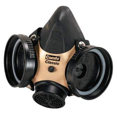 MSA 808061 Comfo Classic Half Facepiece Hycar Respirator Large Black/Gold