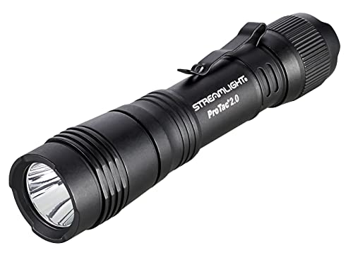 Streamlight 89000 ProTac 2.0 2000-Lumen Rechargeable Tactical Flashlight with USB C Cable and Holster