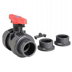 Spears 1829-020 PVC Socket/FNPT x Socket/FNPT Ball Valve, Locking Tee, 2 Pipe Size