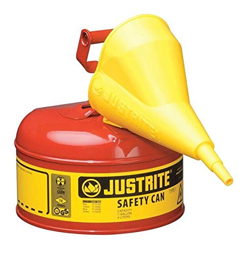 Justrite 7110110 Type I Steel Safety Can 1 gal Red