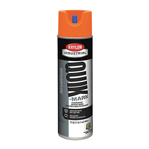 Krylon A03702007 Quik-Mark Fluorescent Inverted Marking Paint Solvent Base 17 oz Aerosol