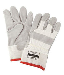 Honeywell KV224D One Size Fits Most White Guard Dog Leather Cut Resistant Gloves With Seamless Knit Wrist Kevlar Lined Reinforced Kevlar Stitched Palm (1/PR)