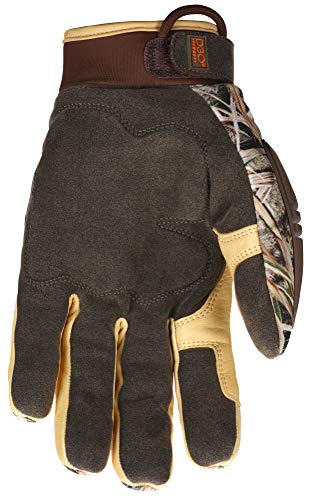 MCR Safety MO200M ForceFlex Multi-Task Glove Mossy Oak Shadow Grass Blades Thinsulate Lined D30 Reinforced Palm Touchscreen Fingertips Impact Crush Resistant TPR Size Medium